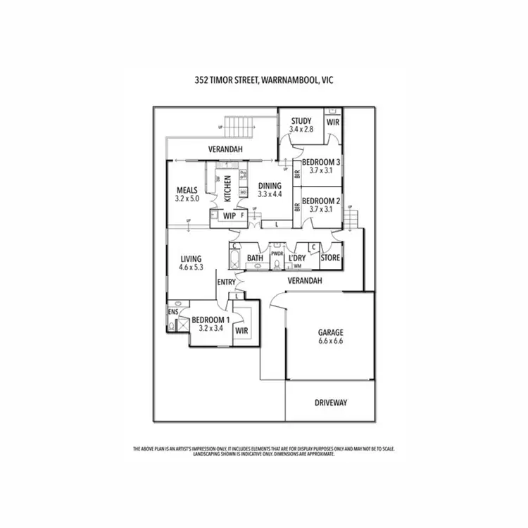 Floorplan of Homely house listing, 352 Timor Street, Warrnambool VIC 3280