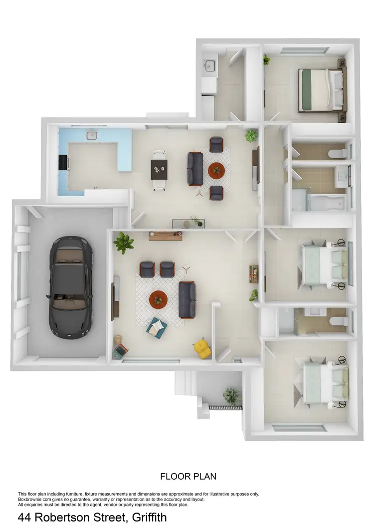 Floorplan of Homely house listing, 44 Robertson Street, Griffith NSW 2680