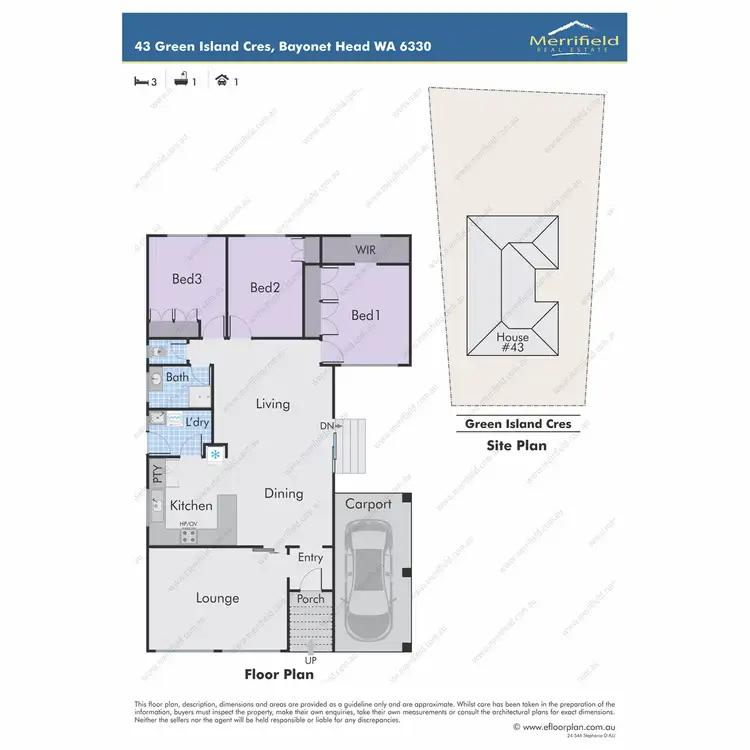 Floorplan of Homely house listing, 43 Green Island Crescent, Bayonet Head WA 6330