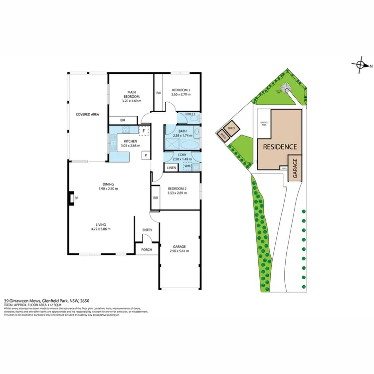 Floorplan of Homely house listing, 39 Girraween Mews, Glenfield Park NSW 2650