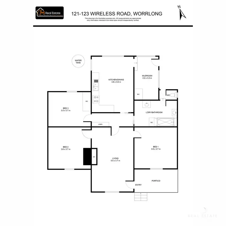 Floorplan of Homely rural property listing, 121 - 123 Wireless Road East, Worrolong SA 5291