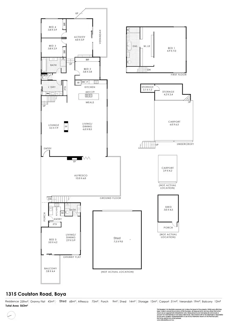 Floorplan of Homely house listing, 1315 Coulston Road, Boya WA 6056