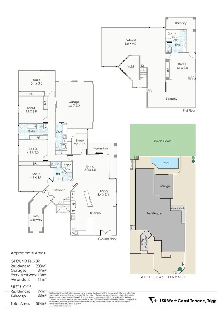 Floorplan of Homely house listing, 150 West Coast Terrace, Trigg WA 6029