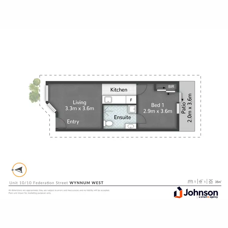 Floorplan of Homely villa listing, 10/10 Federation Street, Wynnum West QLD 4178