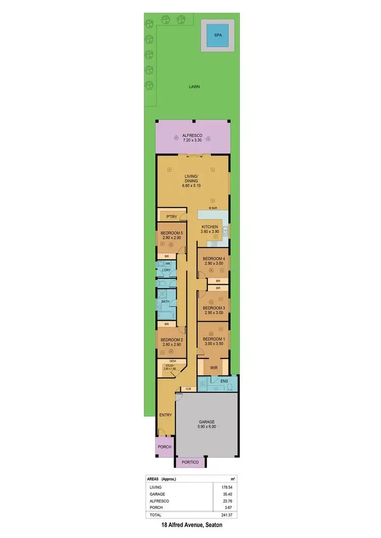 Floorplan of Homely house listing, 18 Alfred Avenue, Seaton SA 5023