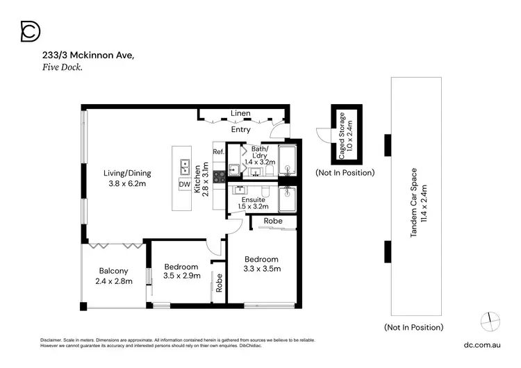 Floorplan of Homely apartment listing, 233/3 Mckinnon Avenue, Five Dock NSW 2046
