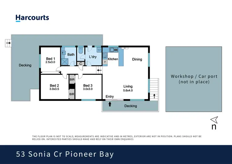 Floorplan of Homely house listing, 53 Sonia Cr, Pioneer Bay VIC 3984