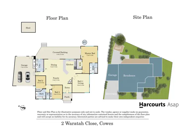 Floorplan of Homely house listing, 2 Waratah Close, Cowes VIC 3922