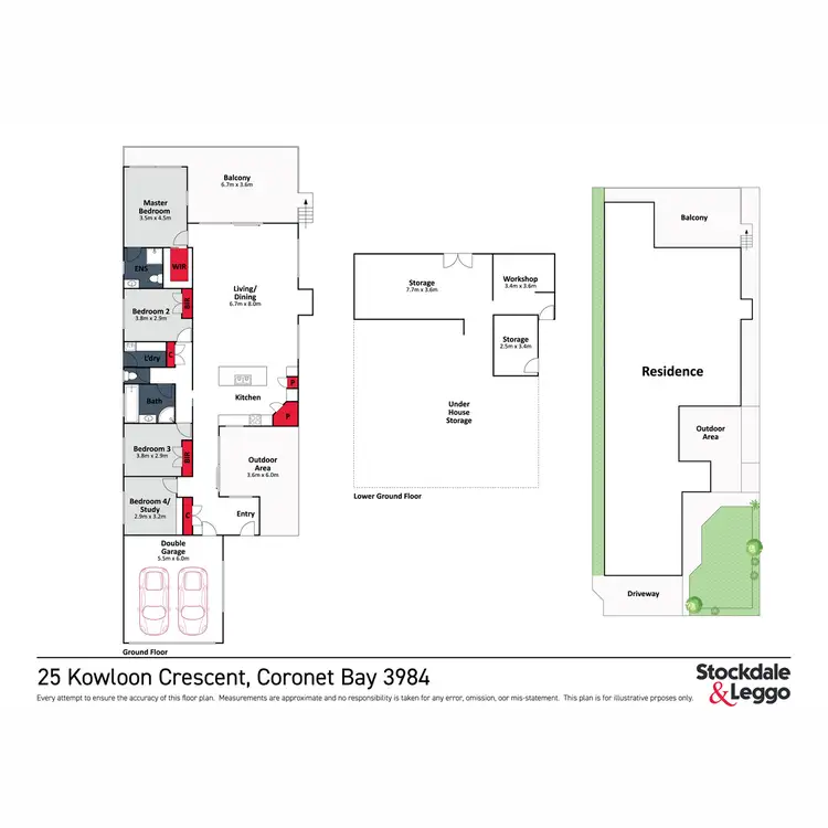 Floorplan of Homely house listing, 25 Kowloon Crescent, Coronet Bay VIC 3984