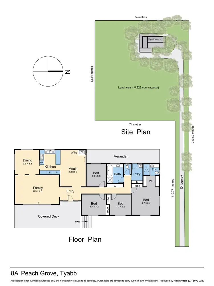 Floorplan of Homely rural property listing, 8A Peach Grove, Tyabb VIC 3913