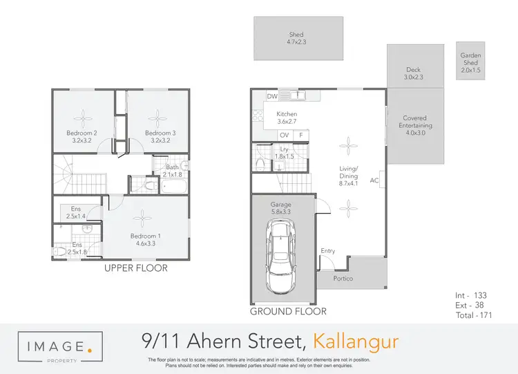 Floorplan of Homely townhouse listing, 9/11 Ahern Street, Kallangur QLD 4503