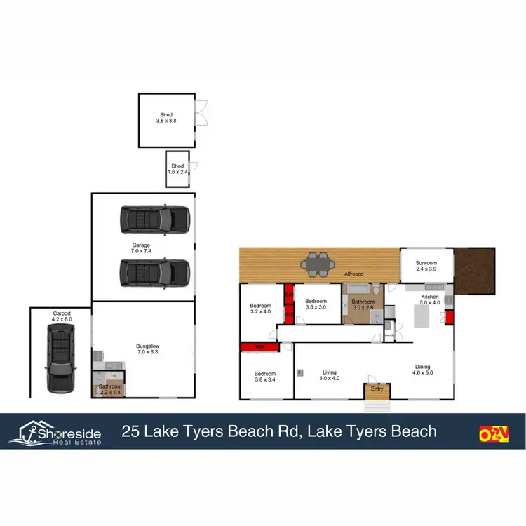 Floorplan of Homely house listing, 25 Lake Tyers Beach Road, Lake Tyers Beach VIC 3909