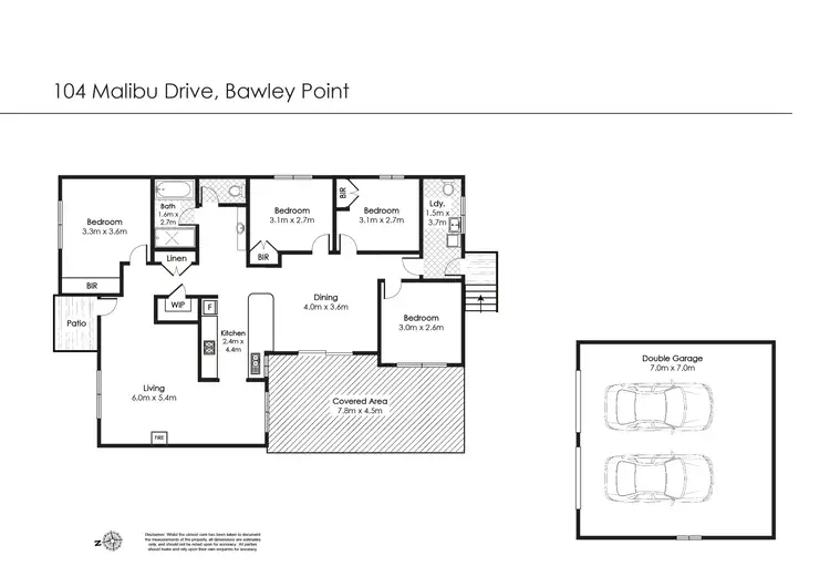 Floorplan of Homely house listing, 104 Malibu Drive, Bawley Point NSW 2539