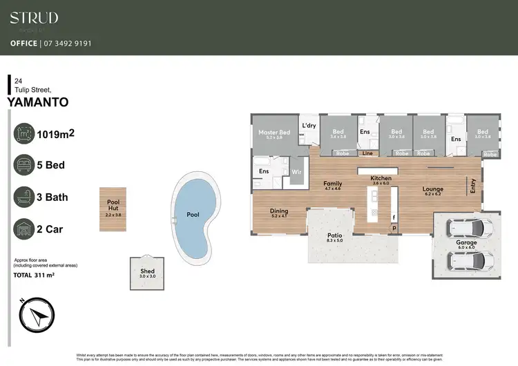 Floorplan of Homely house listing, 24 Tulip Street, Yamanto QLD 4305