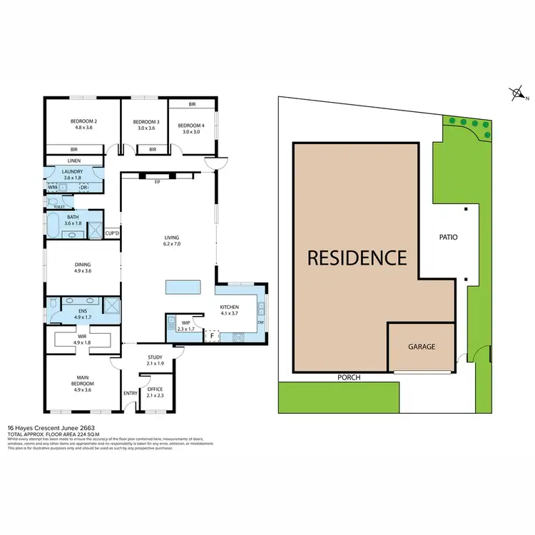 Floorplan of Homely house listing, 16 Hayes Crescent, Junee NSW 2663