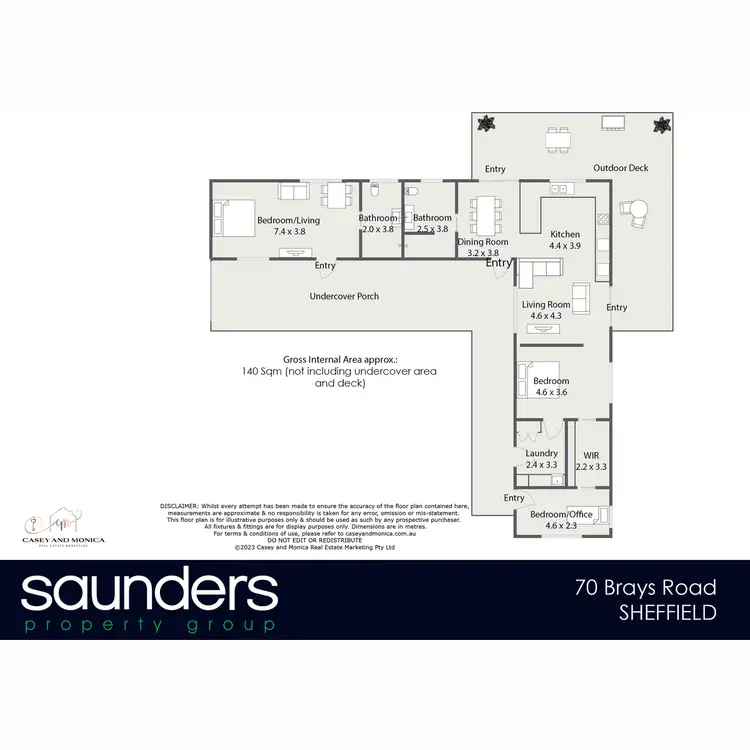 Floorplan of Homely rural property listing, 70 Brays Road, Sheffield TAS 7306