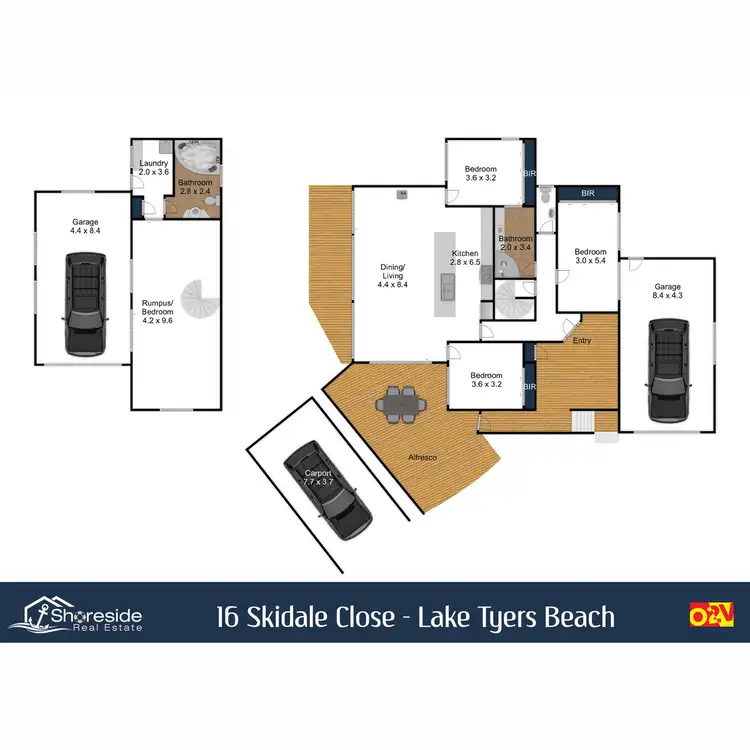 Floorplan of Homely house listing, 16 Skidale Close, Lake Tyers Beach VIC 3909