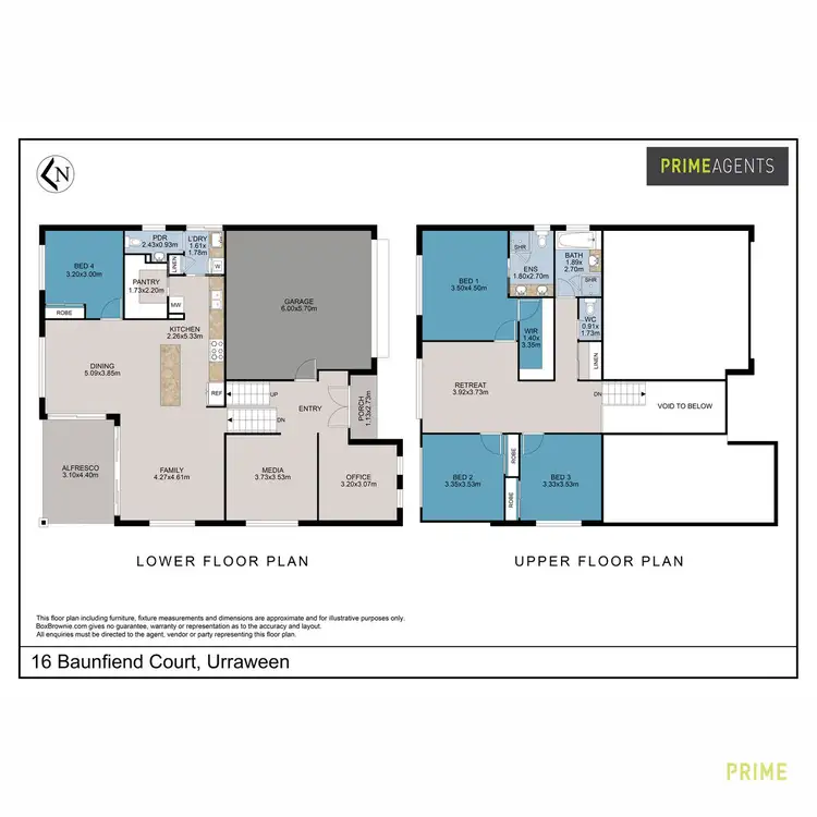 Floorplan of Homely house listing, 16 Baunfiend Court, Urraween QLD 4655