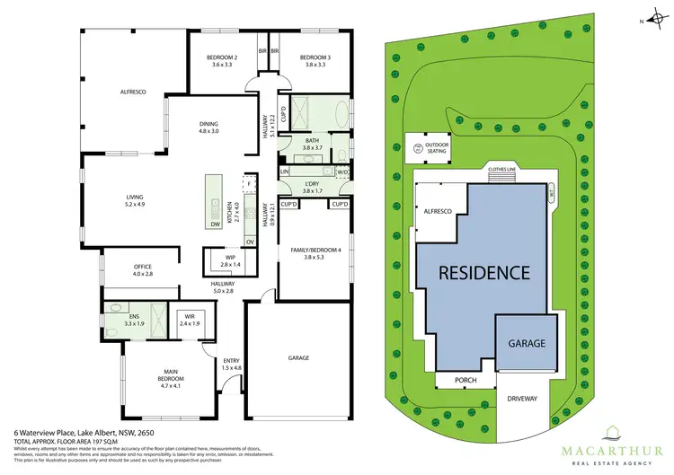 Floorplan of Homely house listing, 6 Waterview Place, Lake Albert NSW 2650