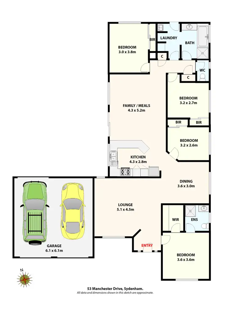 Floorplan of Homely house listing, 53 Manchester Drive, Sydenham VIC 3037