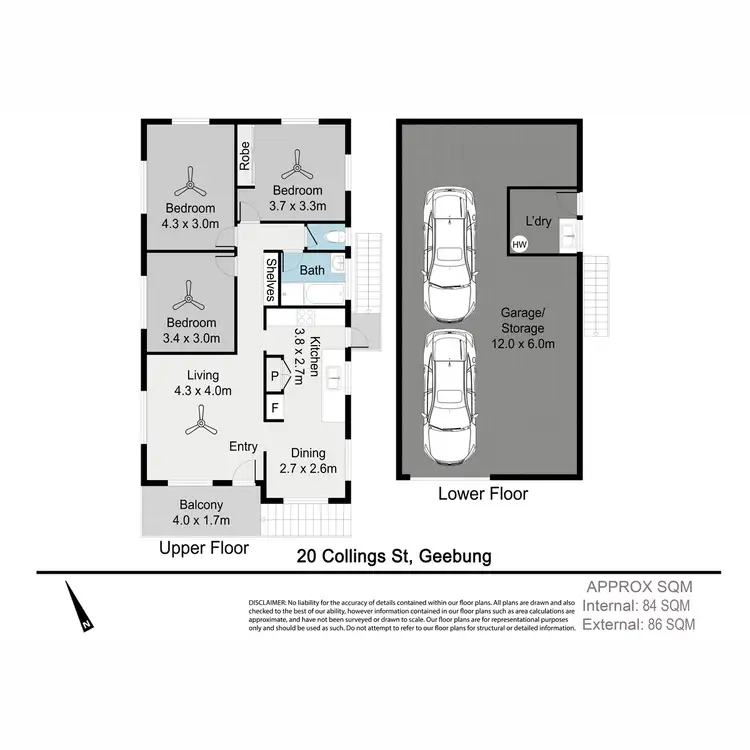 Floorplan of Homely house listing, 20 Collings Street, Geebung QLD 4034