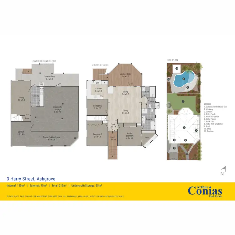 Floorplan of Homely house listing, 3 Harry Street, Ashgrove QLD 4060