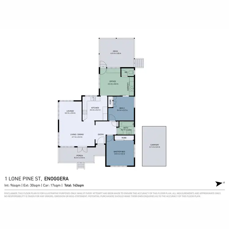 Floorplan of Homely house listing, 1 Lone Pine Street, Enoggera QLD 4051