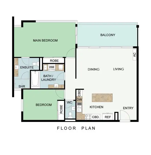 Floorplan of Homely apartment listing, 2/137 Cambridge Street, West Leederville WA 6007