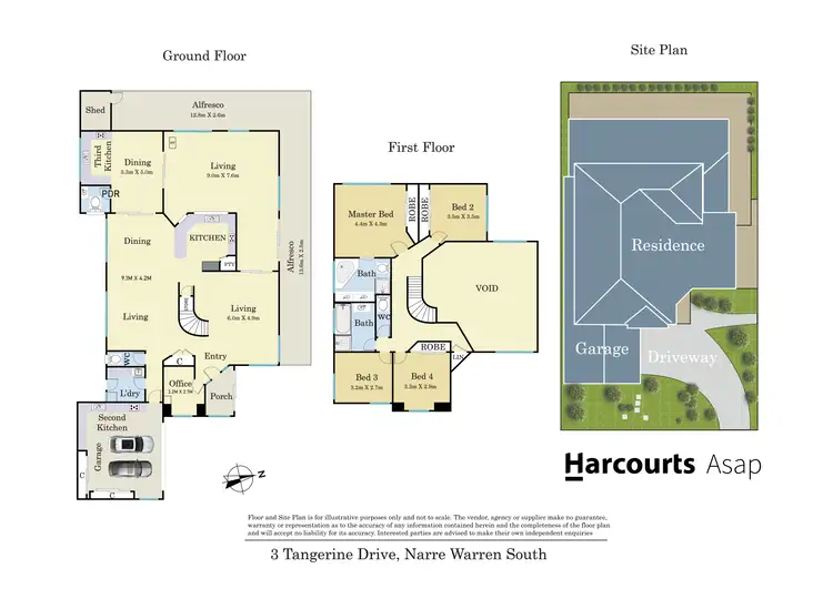 Floorplan of Homely house listing, 3 Tangerine Drive, Narre Warren South VIC 3805