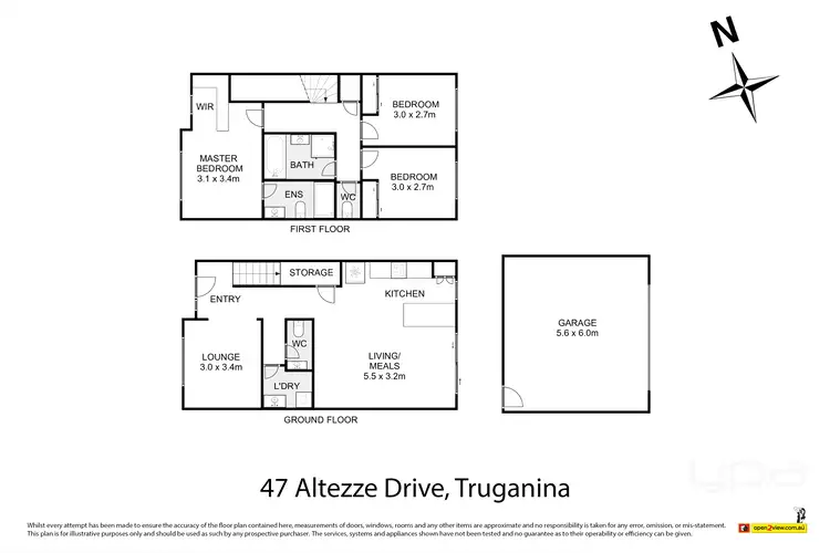 Floorplan of Homely townhouse listing, 47 Altezze Drive, Truganina VIC 3029