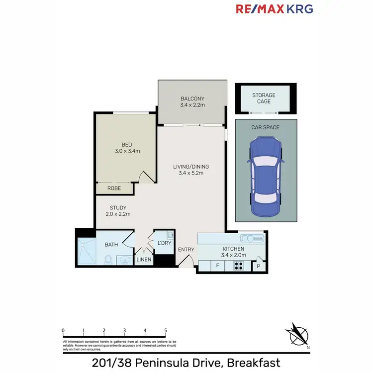 Floorplan of Homely apartment listing, 201/38 Peninsula Drive, Breakfast Point NSW 2137