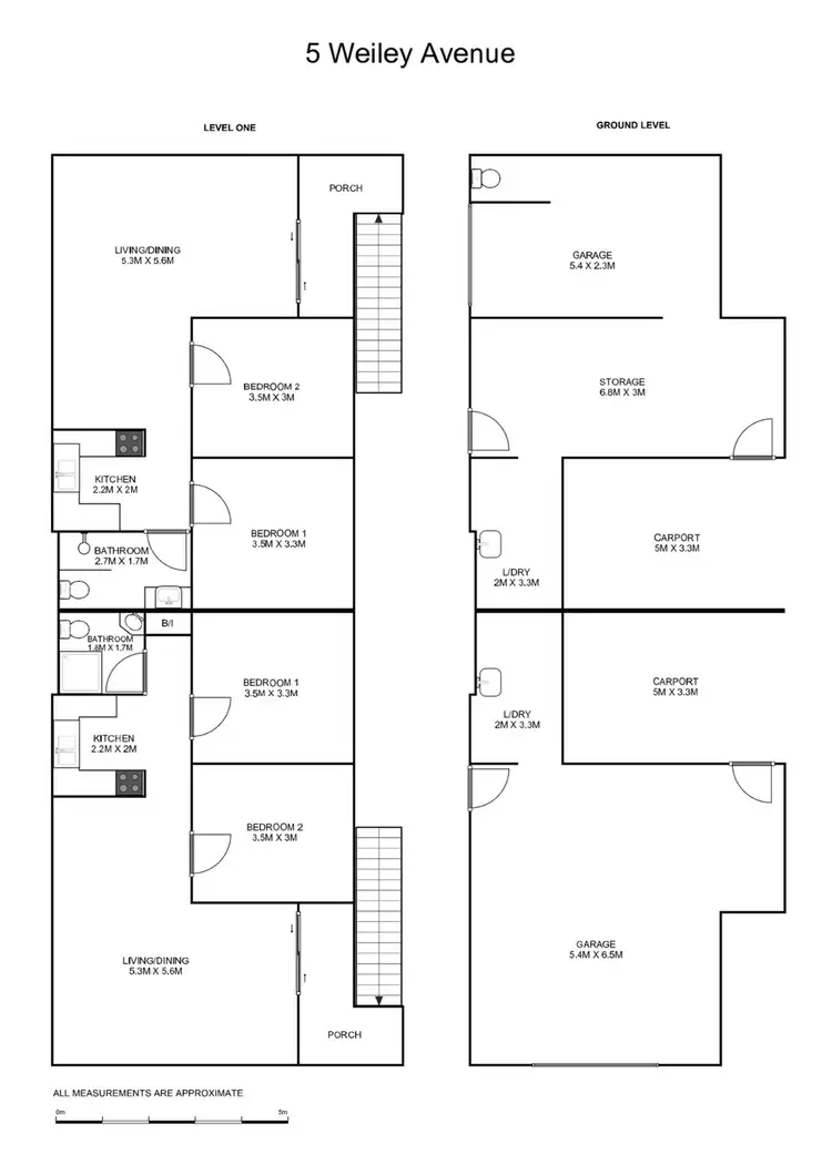 Floorplan of Homely semi-detached listing, 5 Weiley Avenue, Grafton NSW 2460