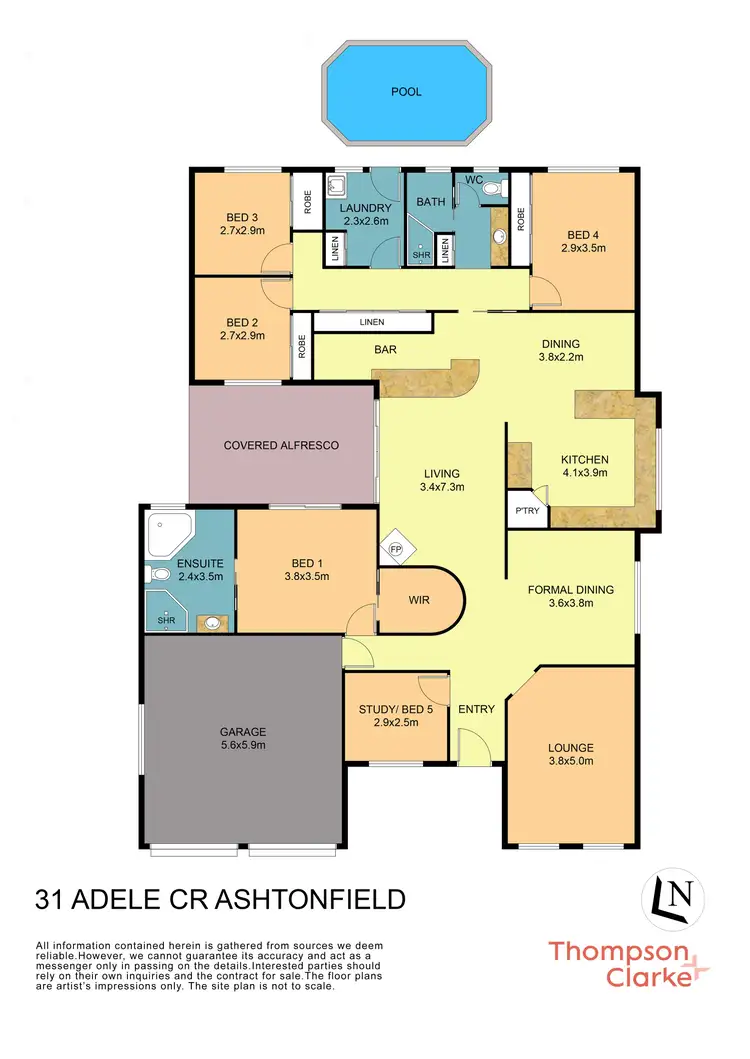 Floorplan of Homely house listing, 31 Adele Crescent, Ashtonfield NSW 2323