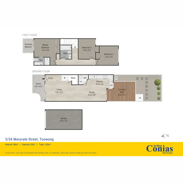 Floorplan of Homely townhouse listing, 3/34 Maryvale Street, Toowong QLD 4066