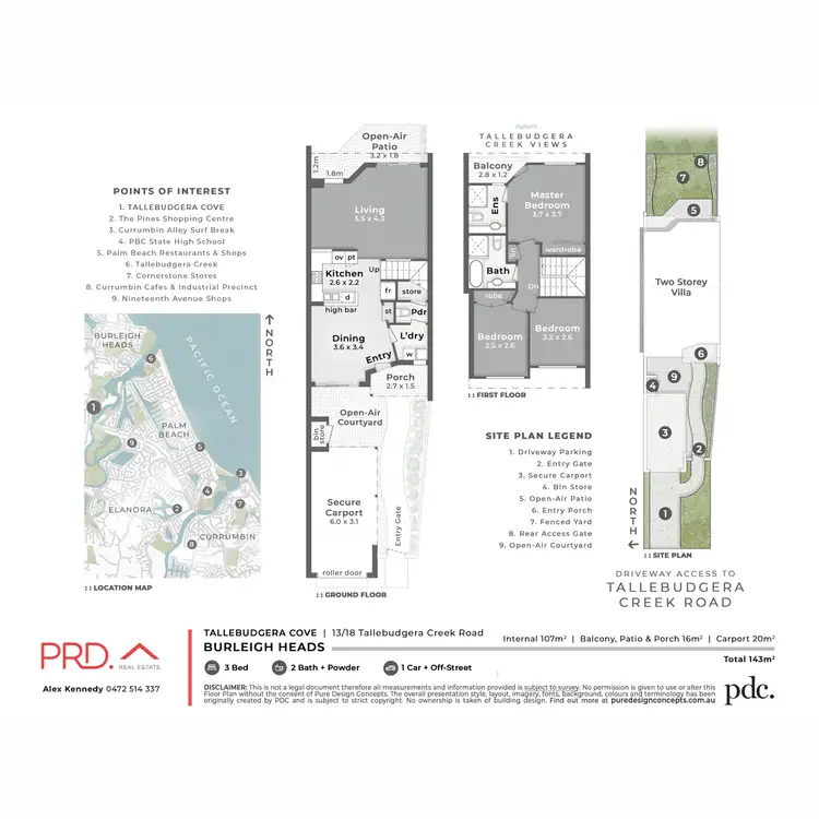 Floorplan of Homely townhouse listing, 13/18 Tallebudgera Creek Road, Burleigh Heads QLD 4220