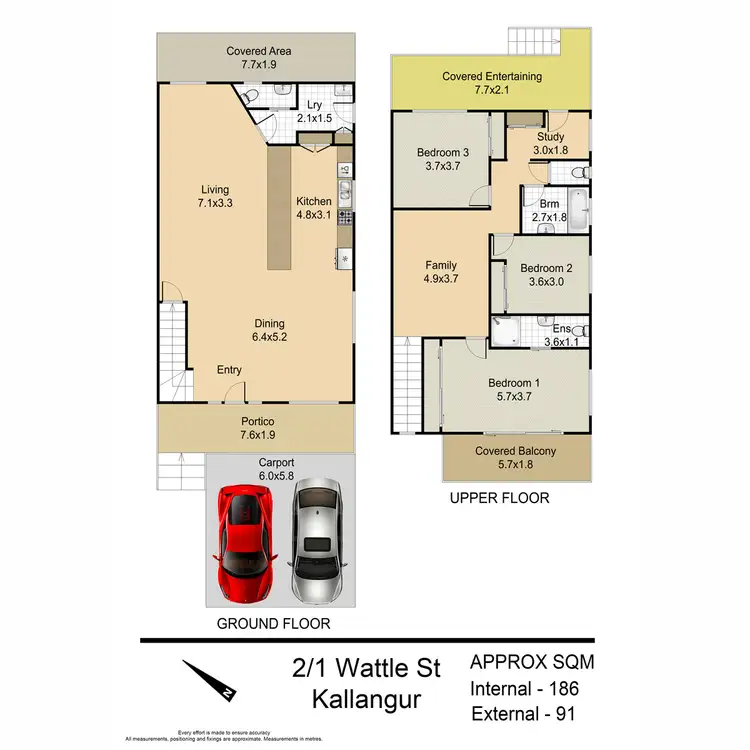 Floorplan of Homely house listing, 2/1 Wattle Street, Kallangur QLD 4503