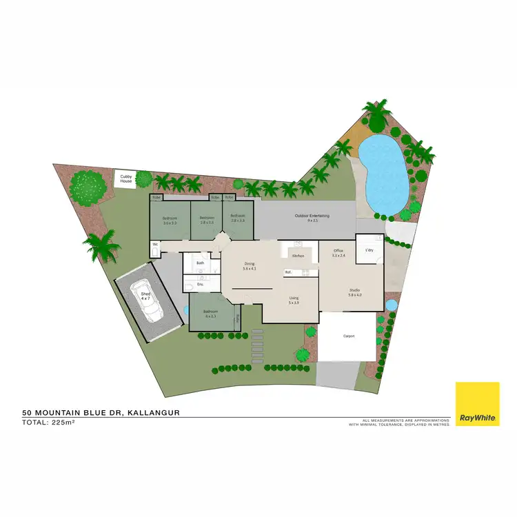 Floorplan of Homely house listing, 50 Mountain Blue Drive, Kallangur QLD 4503