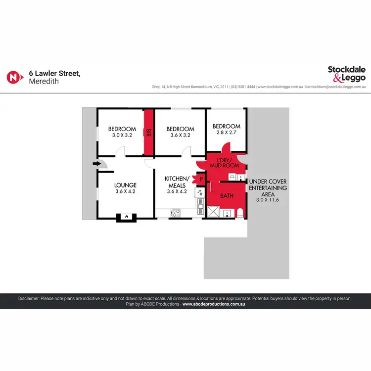 Floorplan of Homely house listing, 6 Lawler Street, Meredith VIC 3333