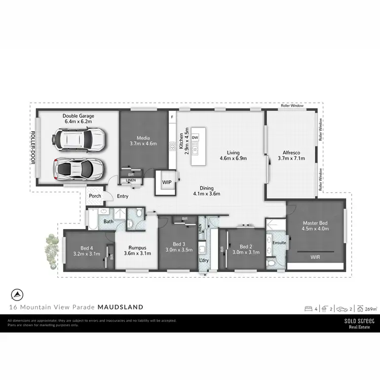 Floorplan of Homely house listing, 16 Mountain View Parade, Maudsland QLD 4210