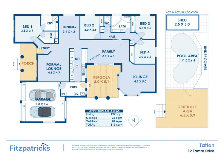 Floorplan of Homely house listing, 12 Tamar Drive, Tatton NSW 2650