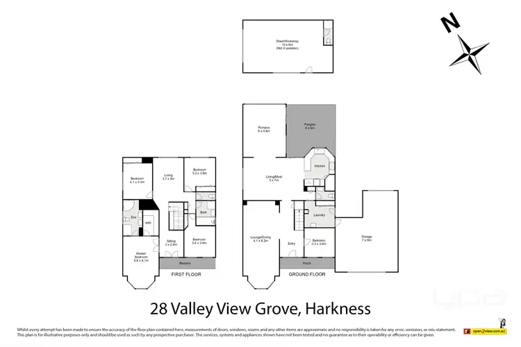 Floorplan of Homely house listing, 28 Valley View Grove, Harkness VIC 3337