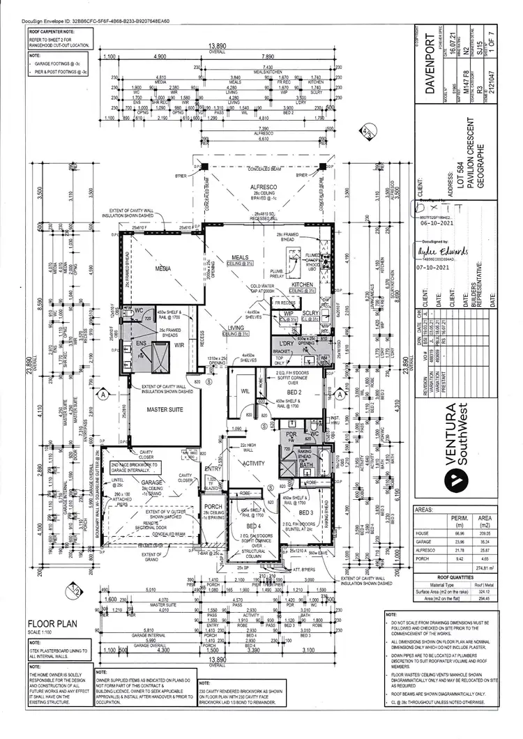 Floorplan of Homely house listing, 15 Pavilion Crescent, Geographe WA 6280