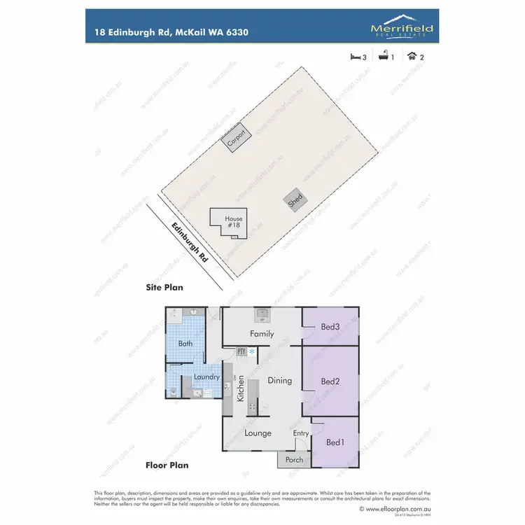 Floorplan of Homely house listing, 18 Edinburgh Road, Mckail WA 6330