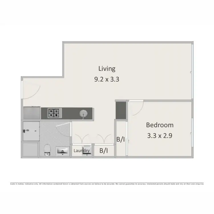 Floorplan of Homely apartment listing, 1003/128 Brookes Street, Fortitude Valley QLD 4006