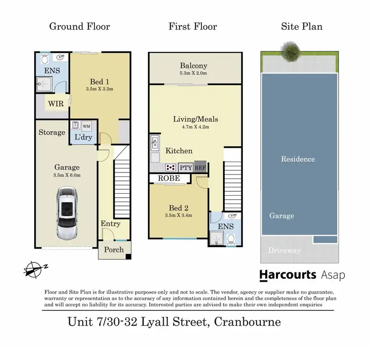 Floorplan of Homely townhouse listing, 5/30-32 Lyall Street, Cranbourne VIC 3977