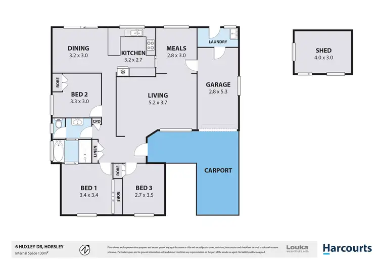 Floorplan of Homely house listing, 6 Huxley Drive, Horsley NSW 2530