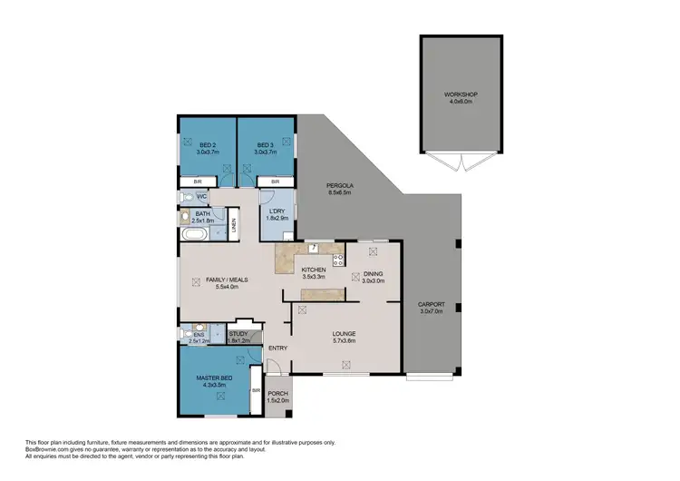 Floorplan of Homely house listing, 19 Trevithick Crescent, Redwood Park SA 5097