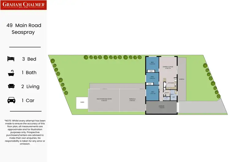 Floorplan of Homely house listing, 49 Main Road, Seaspray VIC 3851