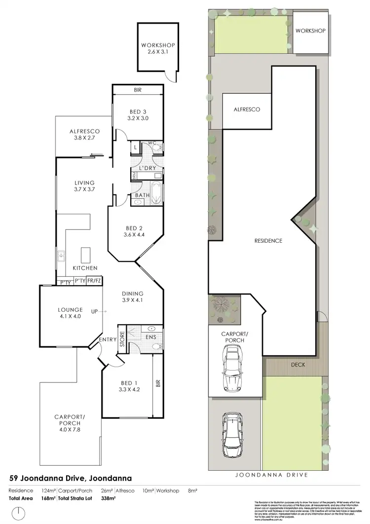 Floorplan of Homely house listing, 59 Joondanna Drive, Joondanna WA 6060
