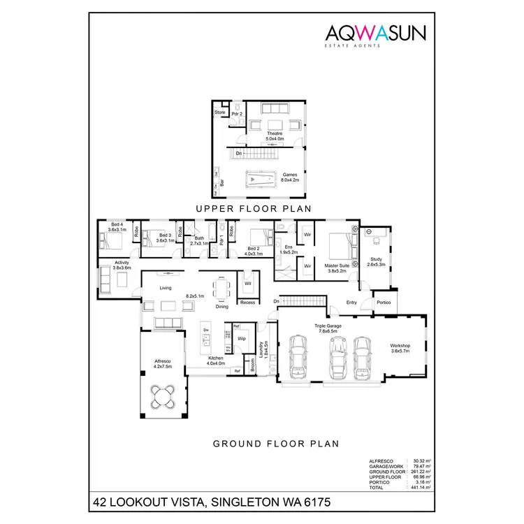 Floorplan of Homely house listing, 42 Lookout Vista, Singleton WA 6175